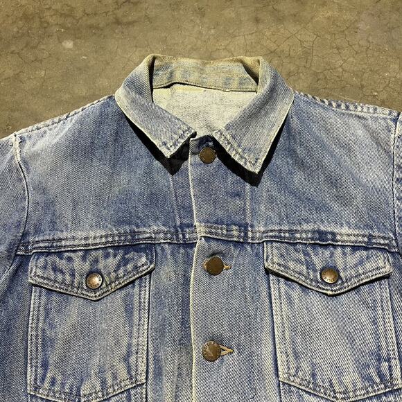 Vintage 80s Rustler Blue Western Boxy Denim Jacket - Picture 2 of 5